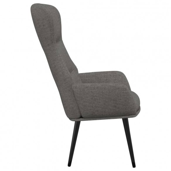 Chaise de relaxation Gris clair Tissu