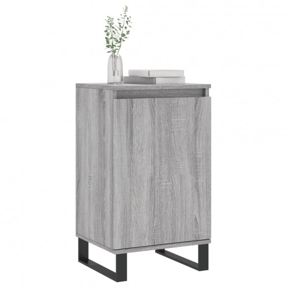 Buffets 2 pcs sonoma gris 40x35x70 cm bois d'ingénierie