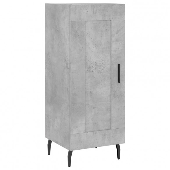 Buffet Gris béton 34,5x34x90 cm Bois d'ingénierie