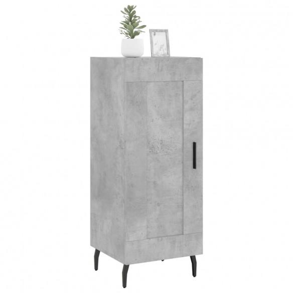 Buffet Gris béton 34,5x34x90 cm Bois d'ingénierie