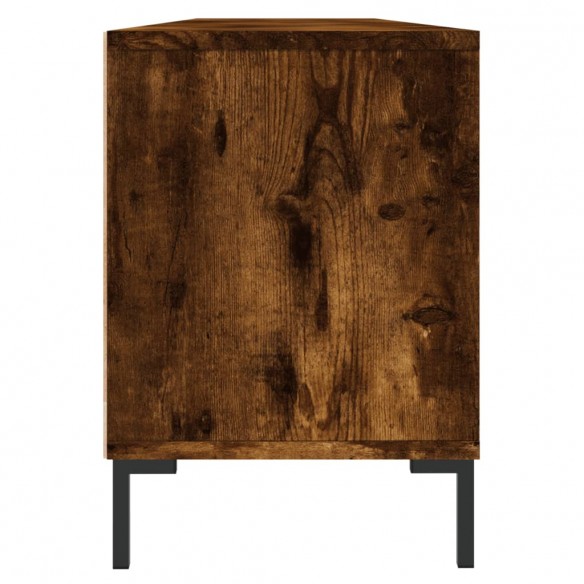 Meuble TV chêne fumé 150x30x44,5 cm bois d'ingénierie