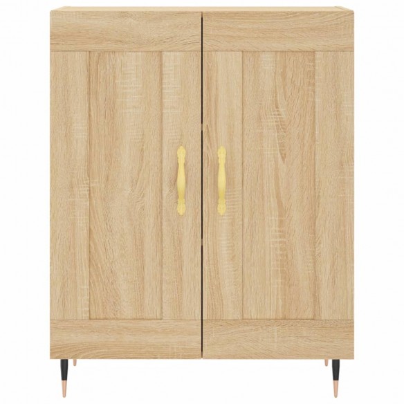 Buffet chêne sonoma 69,5x34x90 cm bois d'ingénierie