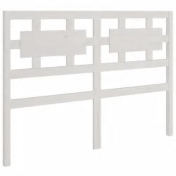 Cadre de lit Blanc Bois massif 200x200 cm