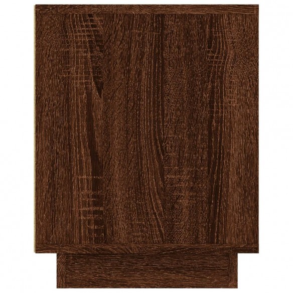 Meuble TV chêne marron 102x35x45 cm bois d'ingénierie