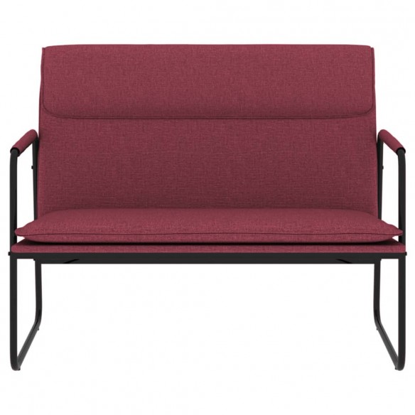 Banc Rouge bordeaux 100x64x80 cm Tissu