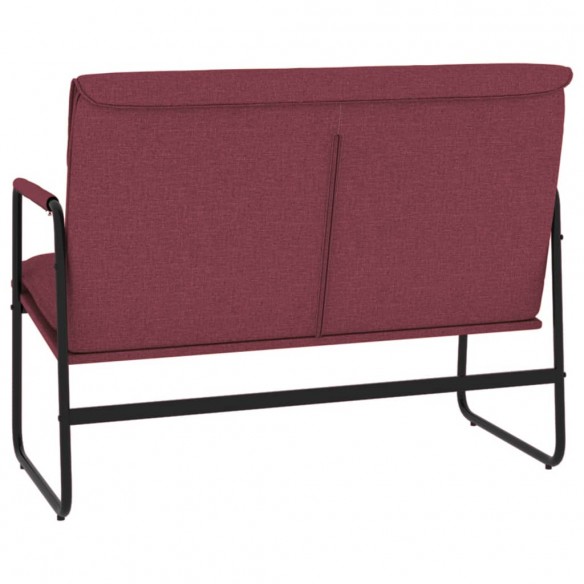 Banc Rouge bordeaux 100x64x80 cm Tissu