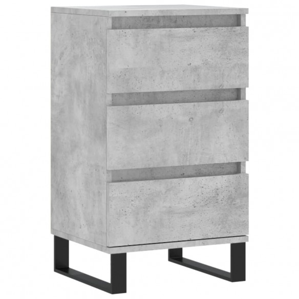 Buffet gris béton 40x35x70 cm bois d'ingénierie