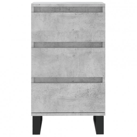 Buffet gris béton 40x35x70 cm bois d'ingénierie