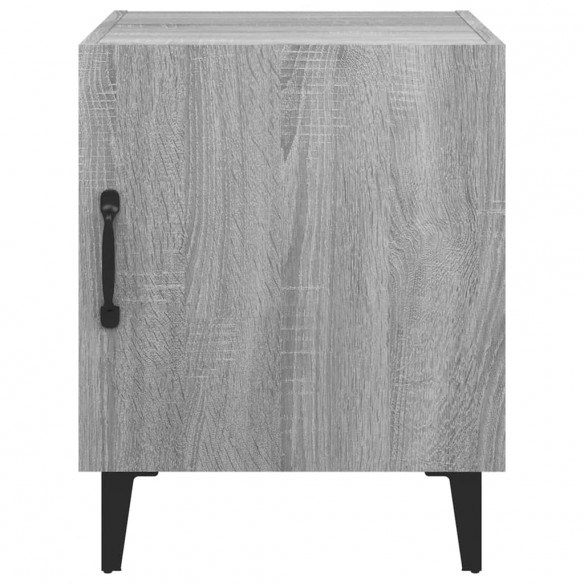 Tables de chevet 2 pcs Sonoma gris Bois d'ingénierie