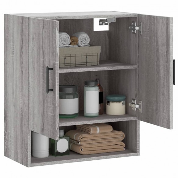 Armoire murale sonoma gris 60x31x70 cm bois d'ingénierie