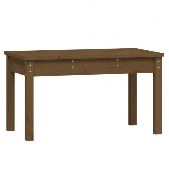 Banc de jardin marron miel 80x44x45 cm bois de pin massif