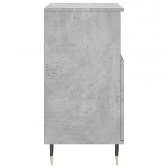 Buffets 3 pcs gris béton bois d'ingénierie