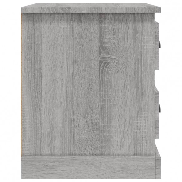 Table de chevet sonoma gris 39x39x47,5 cm bois d'ingénierie