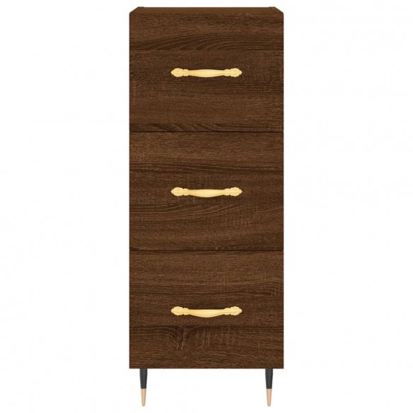 Buffet Chêne marron 34,5x34x90 cm Bois d'ingénierie