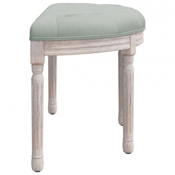 Banc Gris clair 81,5x41x49 cm Velours