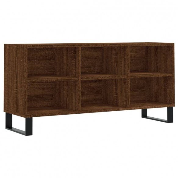 Meuble TV chêne marron 103,5x30x50 cm bois d'ingénierie