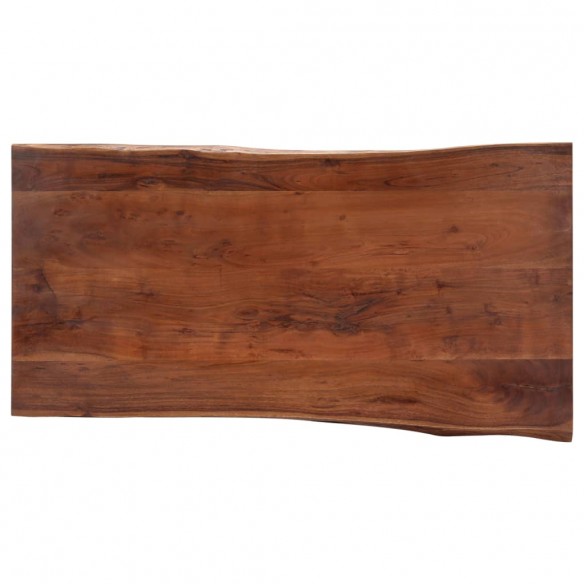 Table basse avec bord naturel 115x60x40 cm Bois d'acacia massif