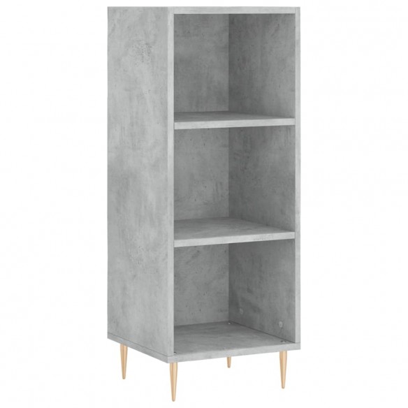 Buffet haut Gris béton 34,5x32,5x180 cm Bois d'ingénierie