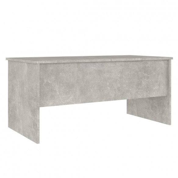 Table basse Gris béton 102x50,5x46,5 cm Bois d'ingénierie