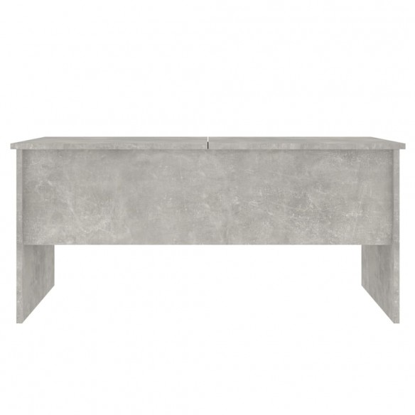 Table basse Gris béton 102x50,5x46,5 cm Bois d'ingénierie