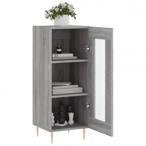 Buffet Sonoma gris 34,5x34x90 cm Bois d'ingénierie