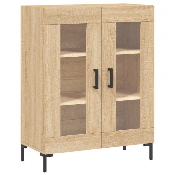 Buffet chêne sonoma 69,5x34x90 cm bois d'ingénierie