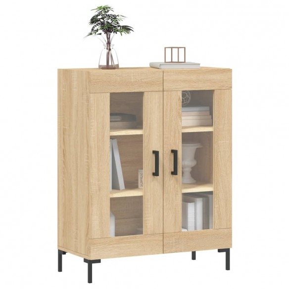 Buffet chêne sonoma 69,5x34x90 cm bois d'ingénierie