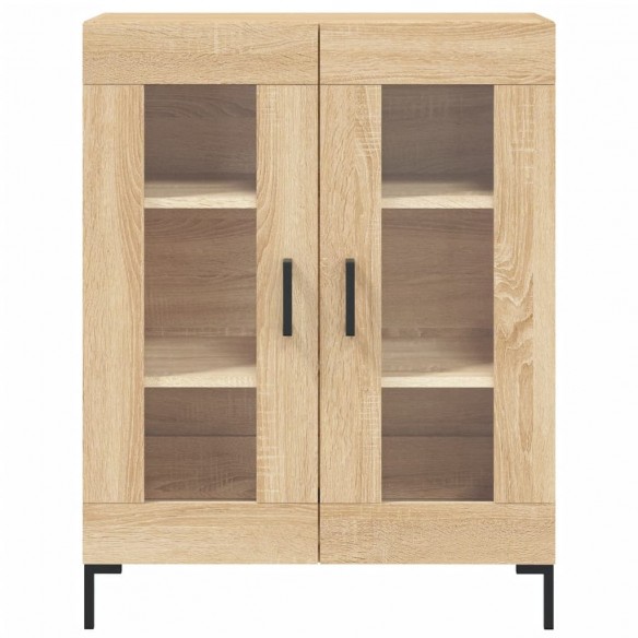 Buffet chêne sonoma 69,5x34x90 cm bois d'ingénierie