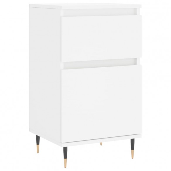 Buffets 2 pcs blanc 40x35x70 cm bois d’ingénierie