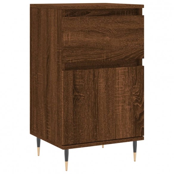 Buffet chêne marron 40x35x70 cm bois d'ingénierie