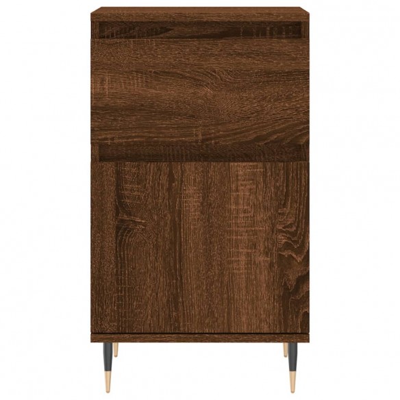 Buffet chêne marron 40x35x70 cm bois d'ingénierie