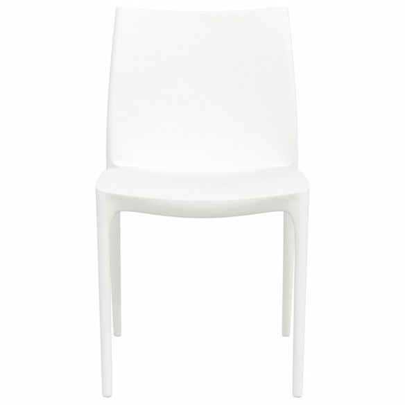 Chaises de jardin lot de 2 blanc 50x46x80 cm polypropylène