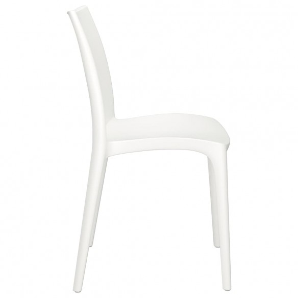 Chaises de jardin lot de 2 blanc 50x46x80 cm polypropylène