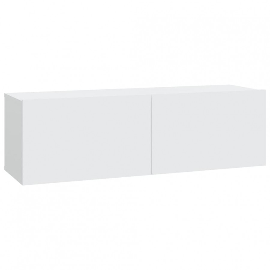 Meuble TV mural Blanc  Meuble TV mural Blanc