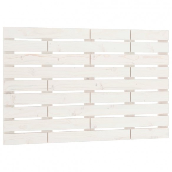 Tête de lit murale Blanc 81x3x63 cm Bois massif de pin