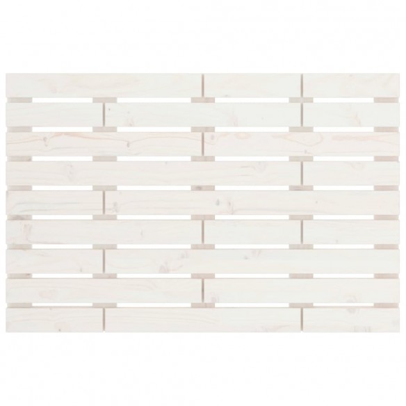 Tête de lit murale Blanc 81x3x63 cm Bois massif de pin