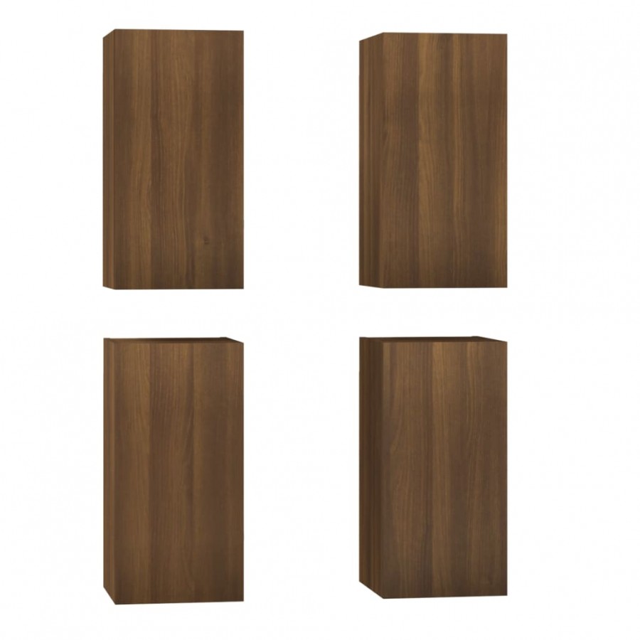 Meubles TV 4 pcs Chêne marron 30,5x30x60 cm  Meubles TV 4 pcs Chêne marron 30,5x30x60 cm