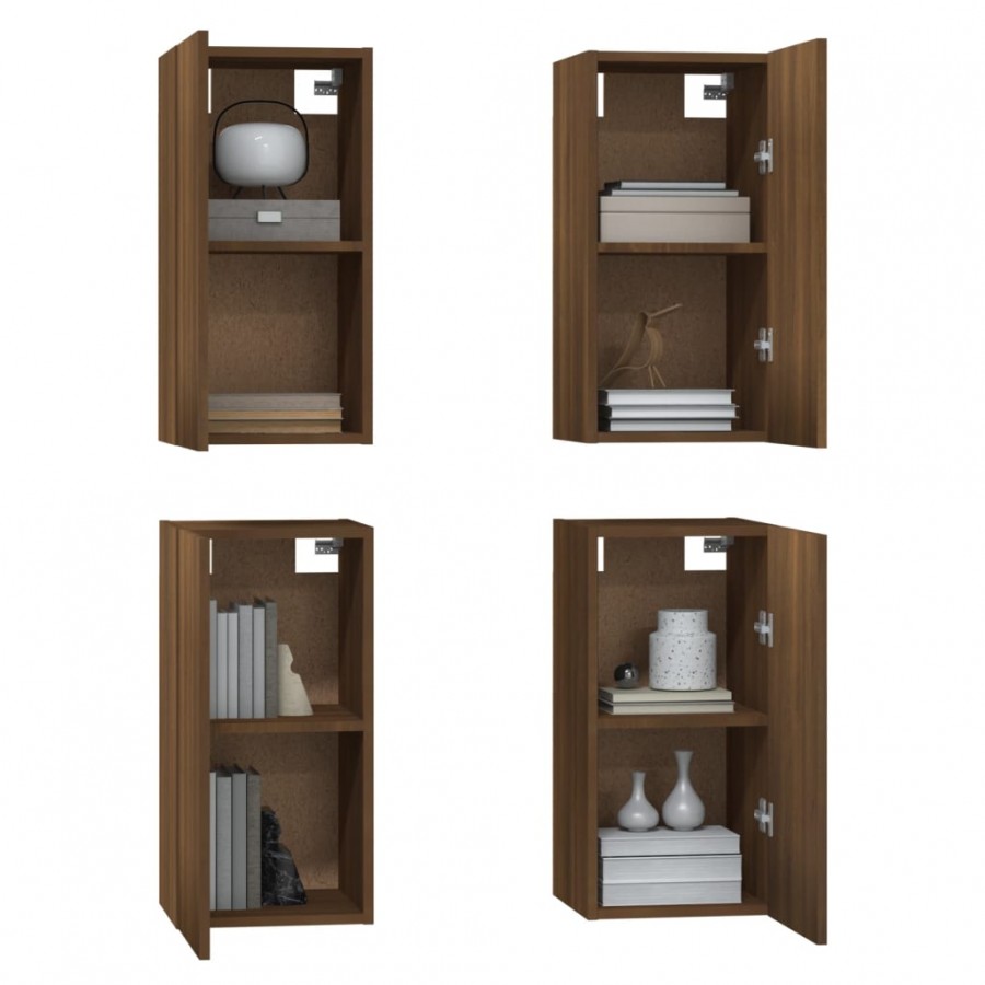 Meubles TV 4 pcs Chêne marron 30,5x30x60 cm  Meubles TV 4 pcs Chêne marron 30,5x30x60 cm