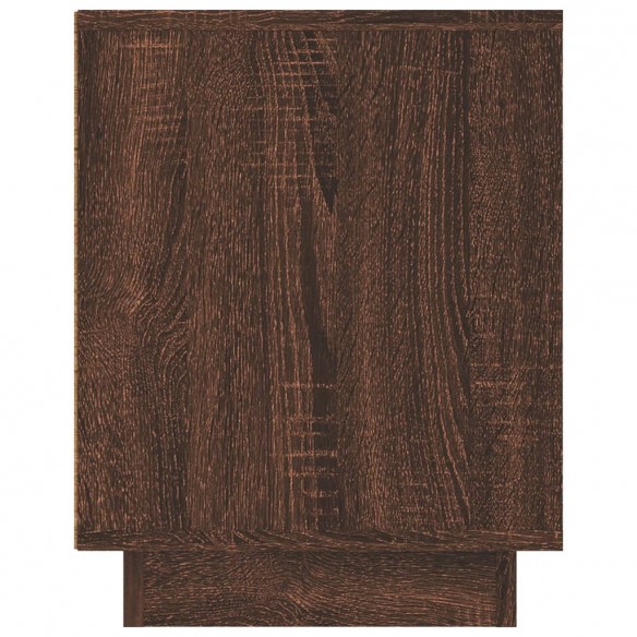 Meuble TV chêne marron 80x35x45 cm bois d'ingénierie