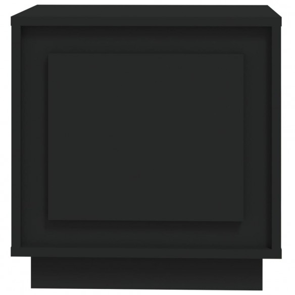 Table de chevet noir 44x35x45 cm bois d’ingénierie