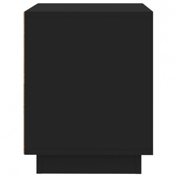 Table de chevet noir 44x35x45 cm bois d’ingénierie