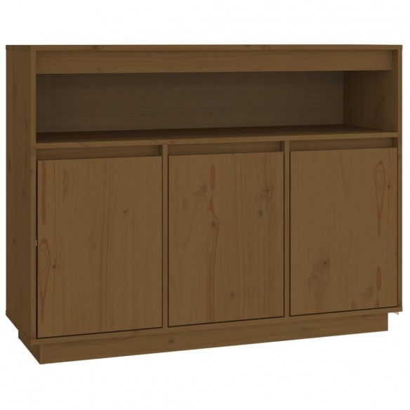 Buffet Marron miel 104,5x34x80 cm Bois massif de pin