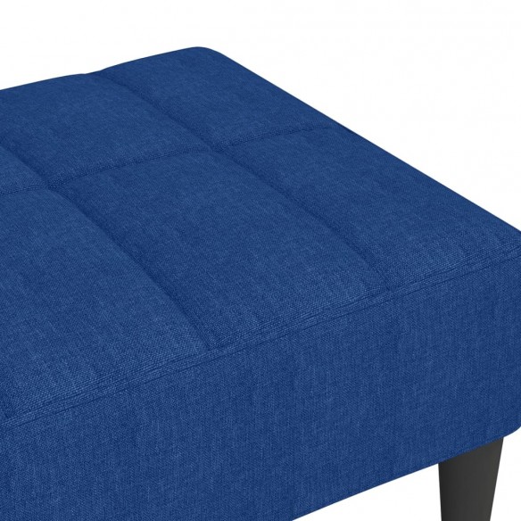 Repose-pied Bleu 78x56x32 cm Tissu