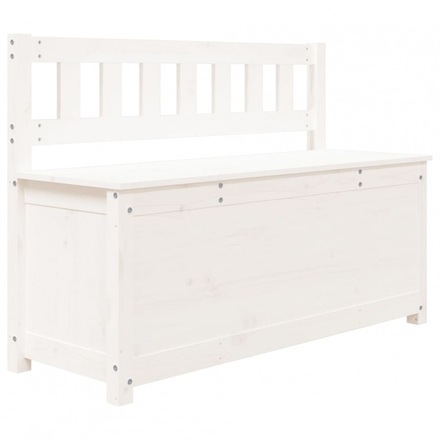 Banc Blanc 110x41x76,5 cm Bois de pin massif Banc Blanc 110x41x76,5 cm Bois de pin massif