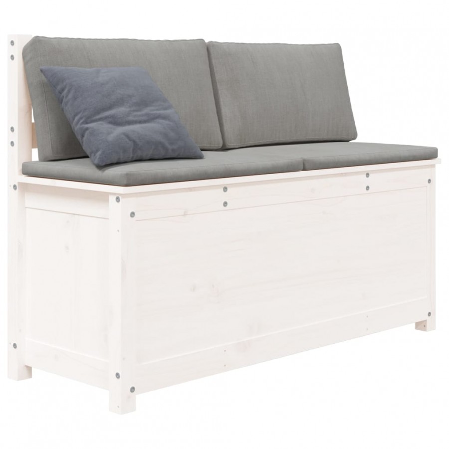 Banc Blanc 110x41x76,5 cm Bois de pin massif Banc Blanc 110x41x76,5 cm Bois de pin massif