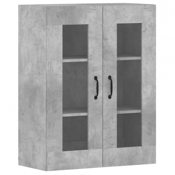 Armoires murales 2 pcs gris béton bois d'ingénierie