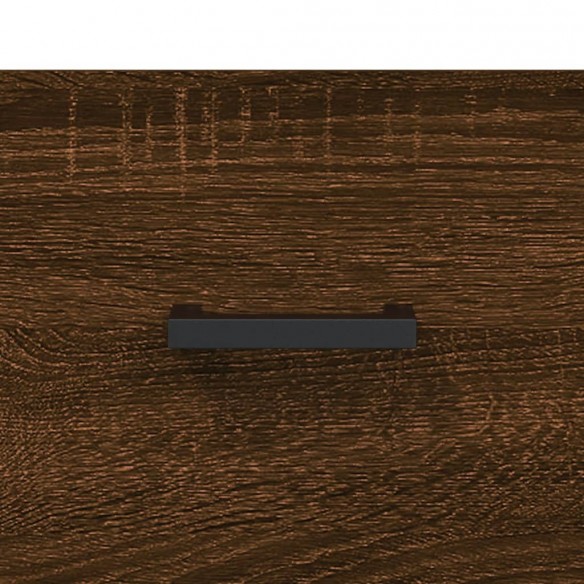 Buffet haut Chêne marron 69,5x34x180 cm Bois d'ingénierie