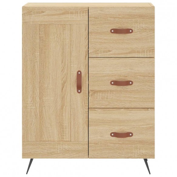 Buffet haut Chêne sonoma 69,5x34x180 cm Bois d'ingénierie