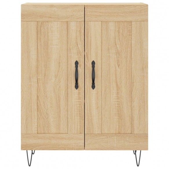 Buffet haut Chêne sonoma 69,5x34x180 cm Bois d'ingénierie