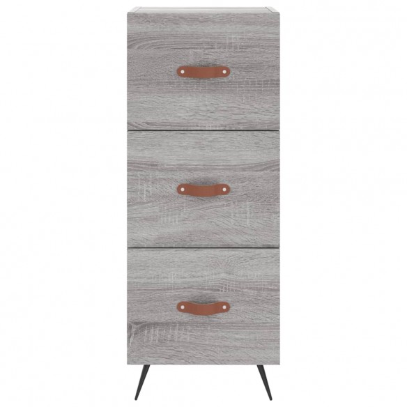 Buffet haut Sonoma gris 34,5x34x180 cm Bois d'ingénierie